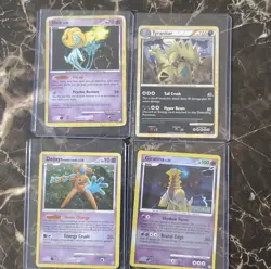 Pokemon Platinum Lot - Uxie, Tyranitar, Deoxys, Giratina - 4 Cards - Image 1