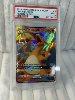 pokemon cards Graded psa 9 Charizard Gx Sun And Moon Vintage 2019 - Image 1