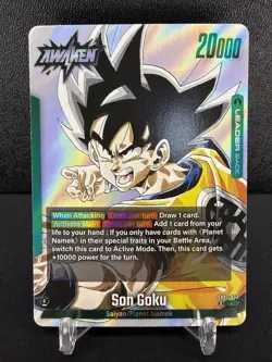 Son Goku SB02-033 Silver Leader Manga Booster 02 Dragon Ball Card English - Image 1