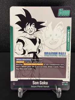 Son Goku SB02-033 Silver Leader Manga Booster 02 Dragon Ball Card English - Image 2