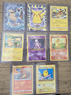 Pokemon 8 Card Lot 1 Mewtwo 3 Pikachu 2 Charmander 1 Blastoise 1 Raichu - Image 2