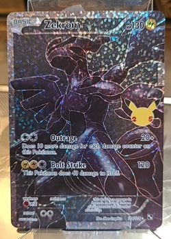 Zekrom 114/114 Black & White Pokemon TCG Card Full Art Holo Rare Holofoil - pf - Image 1
