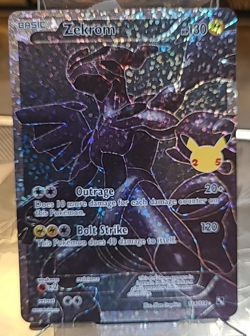 Zekrom 114/114 Black & White Pokemon TCG Card Full Art Holo Rare Holofoil - pf - Image 3