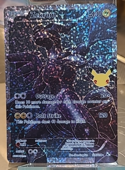 Zekrom 114/114 Black & White Pokemon TCG Card Full Art Holo Rare Holofoil - pf - Image 5