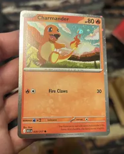 🌀SWIRL🌀 Charmander ASC 020/217 Cosmos Holo Promo Ascended Hero’s Pokemon Card - Image 2