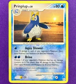 Prinplup 58/130 Diamond & Pearl Base Set - Vintage Pokemon TCG Card - LP - Image 1