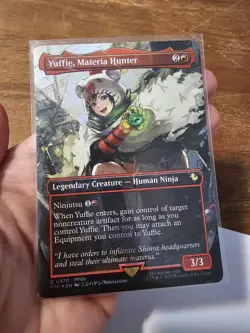 Yuffie, Materia Hunter (Borderless) (Chocobo Track Foil) Commander: Final... - Image 1