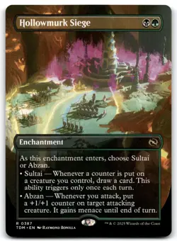 Hollowmurk Siege (Borderless) #387 Tarkir: Dragonstorm Regular - Image 1