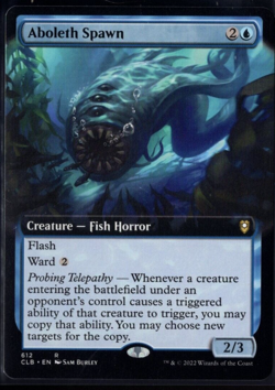 Aboleth Spawn 612 Extended Art Rare Non Foil Baldur's Gate Magic TCG NM - Image 1