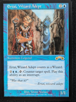 Ertai, Wizard Adept - Exodus - NM - MTG - Magic the Gathering - Blue - Creature - Image 1
