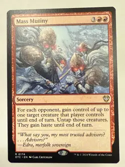 Mass Mutiny - Thunder Junction Commander OTC - Rare - MTG Magic - Image 1