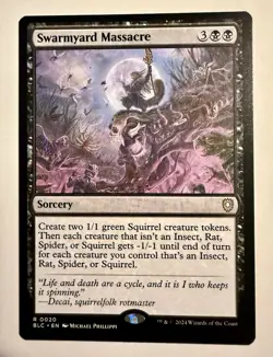 Swarmyard Massacre Commander: Bloomburrow Regular MTG Magic - Image 1