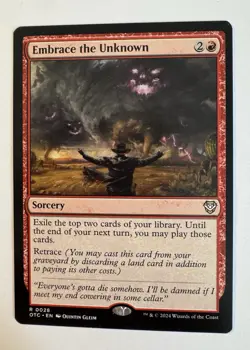 Embrace the Unknown Thunder Junction Commander OTC - Rare - MTG Magic - Image 1
