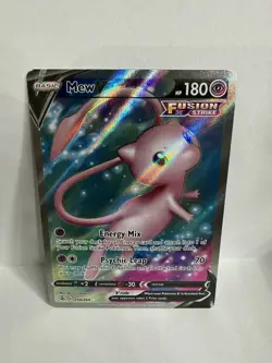 Pokemon Mew v Full Art Holo Ultra Rare TCG Card 250/264 Fusion Strike - Image 2