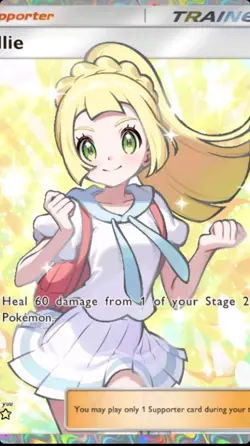 [ENG] Pokemon TCG POCKET - Lillie/Lily - Full Art 2⭐ card, Deluxe EX - buy now!! - Image 1