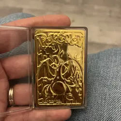 Vintage Rare Pokemon Charizard Nintendo 1999 Burger King 23k Gold Plated Card - Image 3