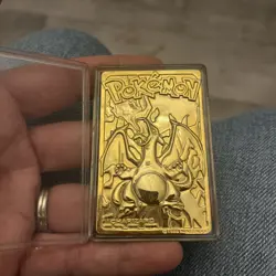 Vintage Rare Pokemon Charizard Nintendo 1999 Burger King 23k Gold Plated Card - Image 4