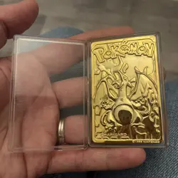 Vintage Rare Pokemon Charizard Nintendo 1999 Burger King 23k Gold Plated Card - Image 5