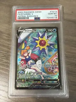 PSA 10 Starmie V Astral Radiance Pokemon Card Trainer Gallery TG13/TG30 2022 - Image 1