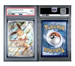 2025 POKEMON SVP EN-SV BLACK STAR PROMO #173 EEVEE PSA 9 - Image 2