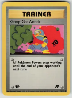 Pokemon 1st Ed Goop Gas Attack Common Team Rocket 78/82 NM - Image 1