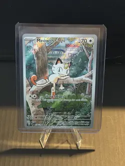Pokemon TCG Meowth 106/094 Full Art Black Bolt English Near Mint - Image 1