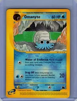 Pokemon Skyridge #041/144 Omanyte Near Mint or Better - Image 1