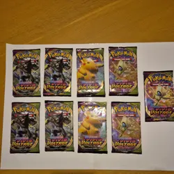9x Pokemon TCG Vivid Voltage Booster Packs Sealed Unweighed Genuine - Image 1