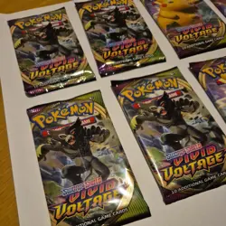 9x Pokemon TCG Vivid Voltage Booster Packs Sealed Unweighed Genuine - Image 2