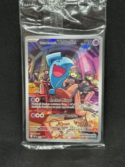 Pokemon Team Rockets Wobbuffet Promo Destined Rivals Sealed Mint SVP203 - Image 1