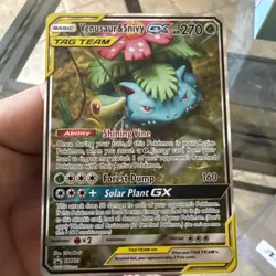 Pokemon TCG Venusaur & Snivy GX SM229 Alternative Art Tag Team Promo - Image 1