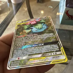 Pokemon TCG Venusaur & Snivy GX SM229 Alternative Art Tag Team Promo - Image 2