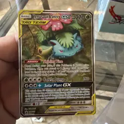 Pokemon TCG Venusaur & Snivy GX SM229 Alternative Art Tag Team Promo - Image 3
