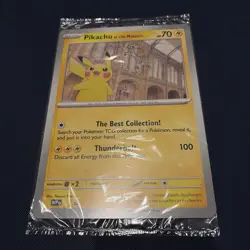 Pikachu At The Museum, Pokemon X Natural History Museum Jumbo Promo - SEALED - Image 1