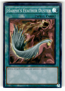 Harpie's Feather Duster EGO1-EN022 Unlimited Super Rare Egyptian God Deck: Obeli - Image 1