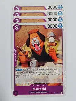 One Piece - 4x OP13-061 Inuarashi - Common - Image 1