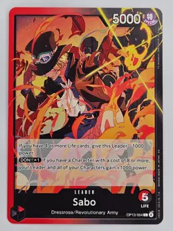 One Piece - OP13-004 Sabo - Leader - Image 1