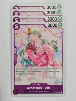 One Piece - 4x OP13-060 Amatsuki Toki - Common - Image 1
