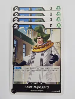 One Piece - 4x OP13-092 Saint Mjosgard - Common - Image 1