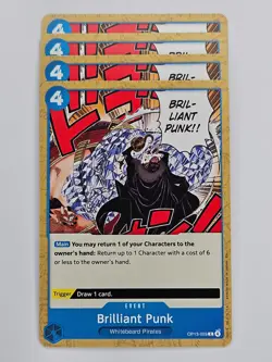 One Piece - 4x OP13-059 Brilliant Punk - Common - Image 1