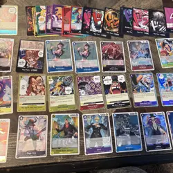 One Piece Card Game English Lot Different Sets See Pics Holos Plus Bulk - Image 2