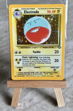 Pokemon TCG Electrode 2/64 Jungle Unlimited Holo Rare (English) - NM - Image 1