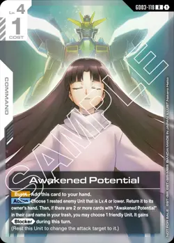 Awakened Potential Alternate Art Foil - GD03-118 R - Gundam Card Game - Image 1