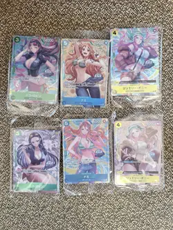 One Piece TCG EXCLUSIVE Asia Mini Tin Vol 2 Set of 6 Promo Foil Cards (SEALED) - Image 1