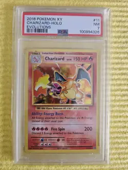 2016 Pokemon Charizard 11/108 Holo XY Evolutions - PSA 7 - Image 1