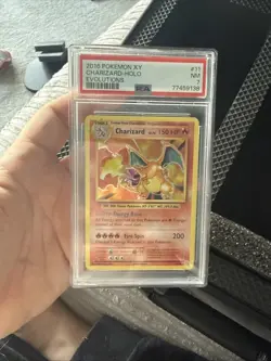 2016 Pokemon XY Evolutions #11/108 Charizard Holo PSA 7 NM A863 - Image 1