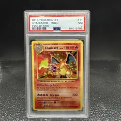 2016 Pokemon XY Evolutions #11/108 Charizard Holo PSA 7 NM A863 - Image 1