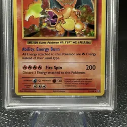 2016 Pokemon XY Evolutions #11/108 Charizard Holo PSA 7 NM A863 - Image 4
