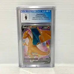 PSA CGC 9 - Charizard V SWSH050 - Champions Path ETB Promo - Graded Pokemon Card - Image 1