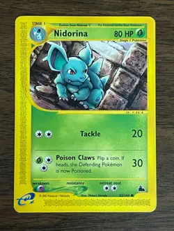 Pokemon TCG Skyridge Nidorina 83/144 Common Non Holo Card LP-NM - Image 1